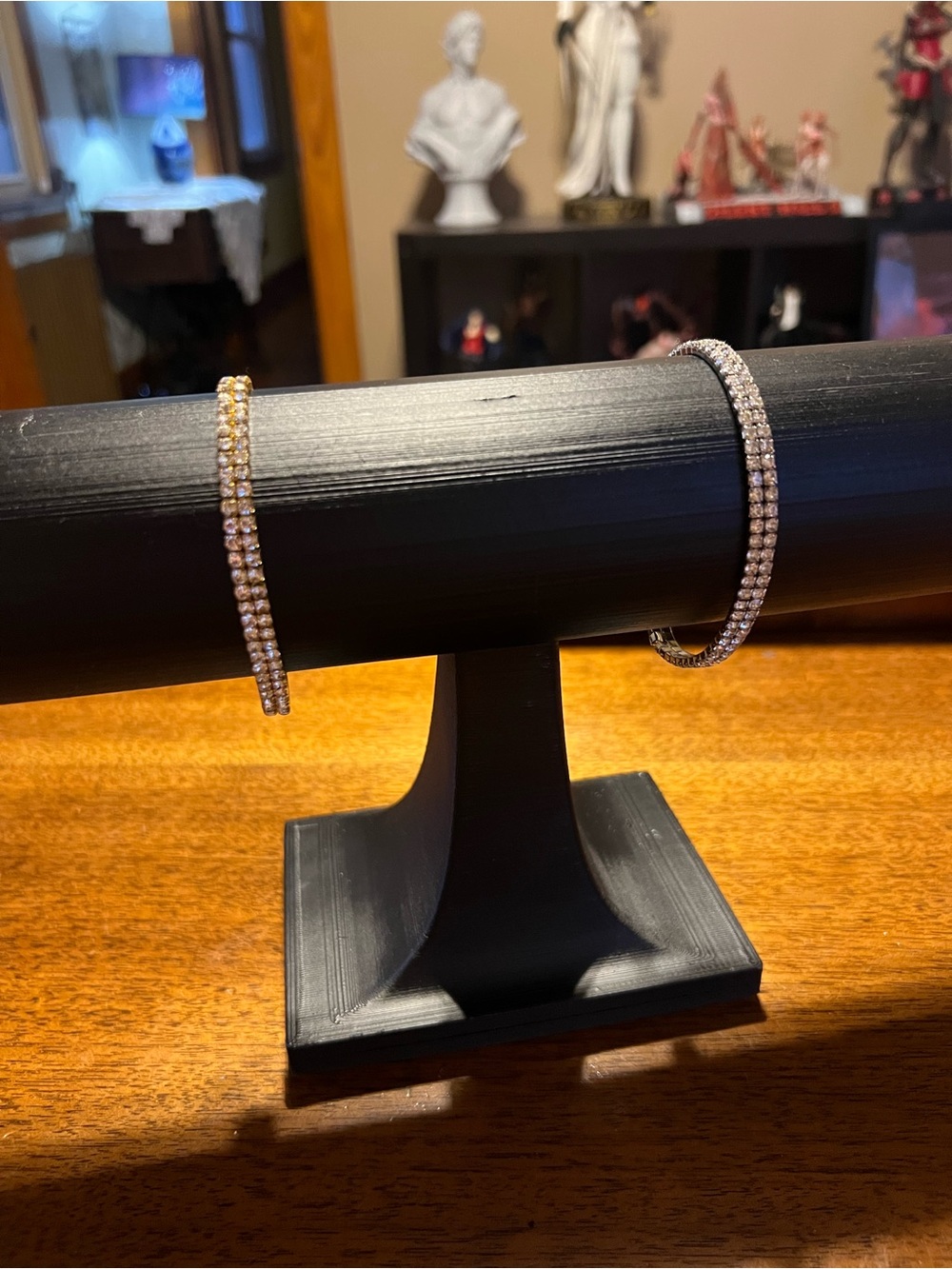 Gorgeous 2pc Rhinestone Anklets